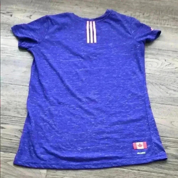 🌼4/$30🌼ADIDAS | Team Canada Purple T-shirt - Picture 6 of 8